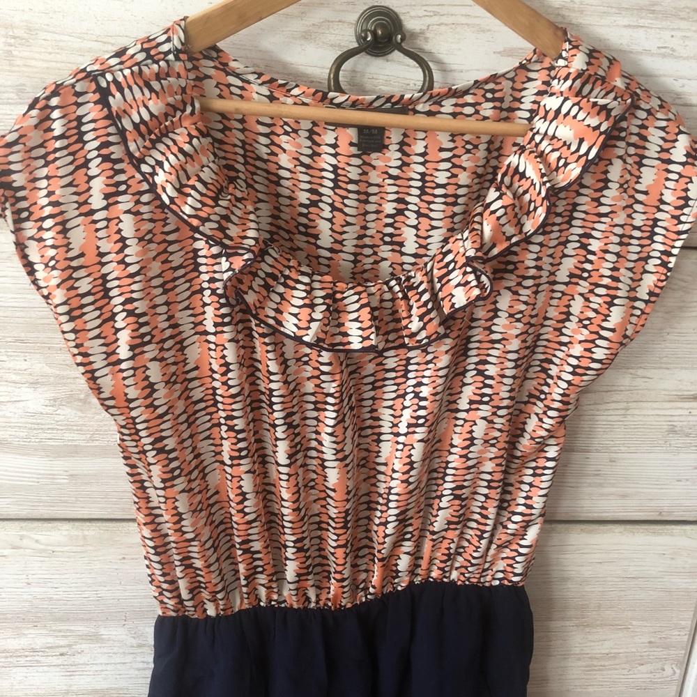 Fun patterned mini-dress size M